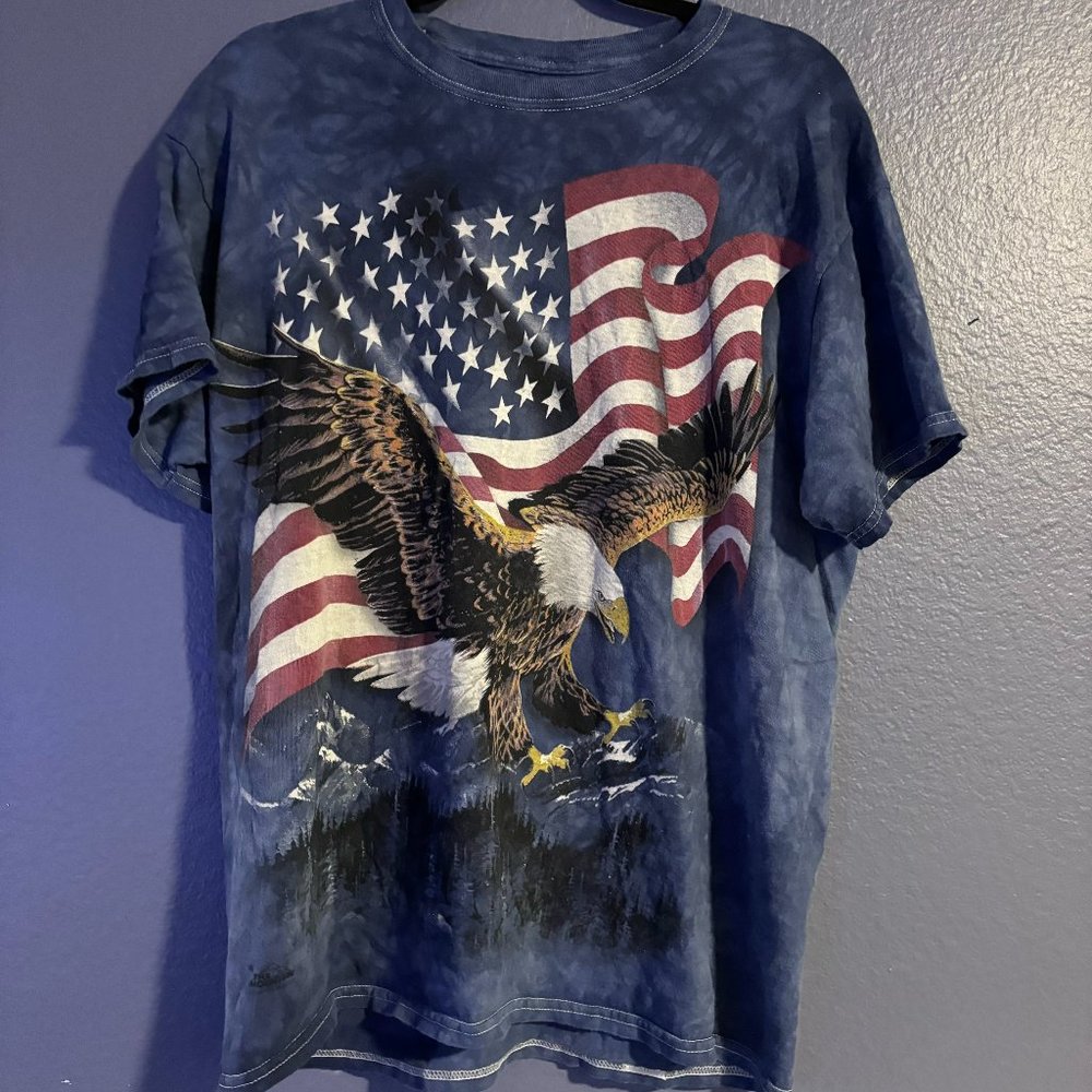 American Flag Bald Eagle Tee Shirt